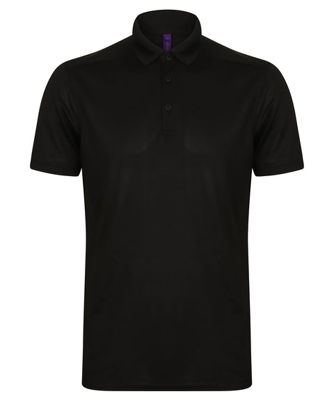 Stretch polo shirt with wicking finish (slim fit)