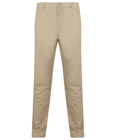 Stretch chinos with flex waistband 