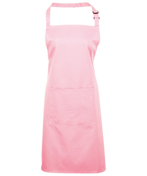 Colours bib apron with pocket