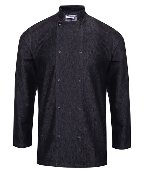 Denim chef's jacket