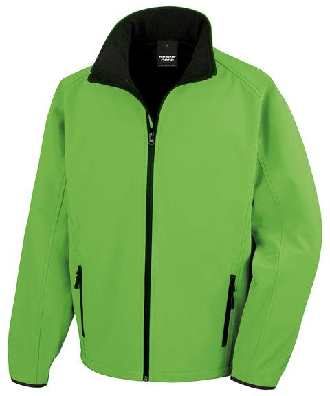 Printable softshell with recycled fleece inner