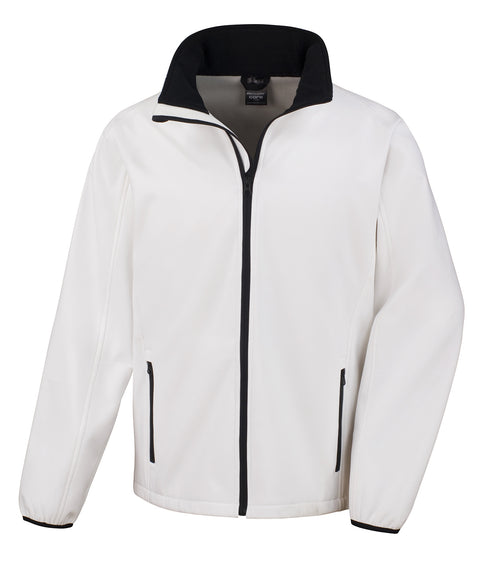 Printable softshell with recycled fleece inner