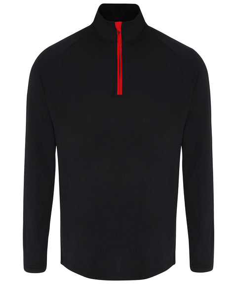 Men's TriDri® long sleeve performance ¼ zip top 