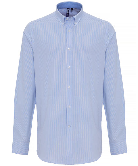 Cotton-rich Oxford stripes shirt 