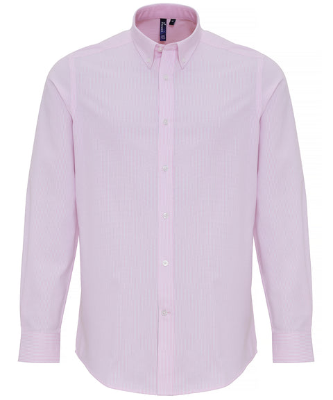Cotton-rich Oxford stripes shirt 
