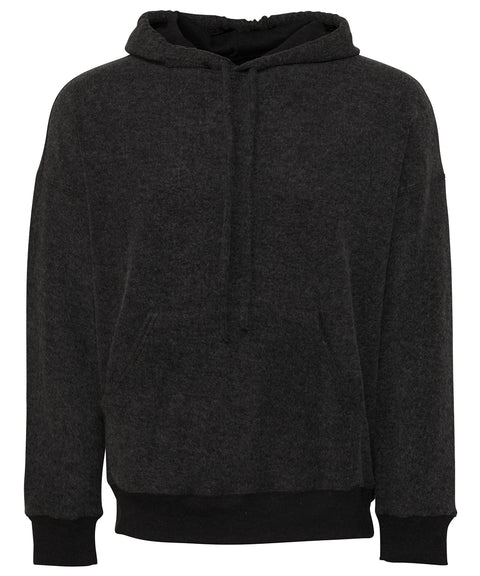 Unisex sueded fleece pullover hoodie