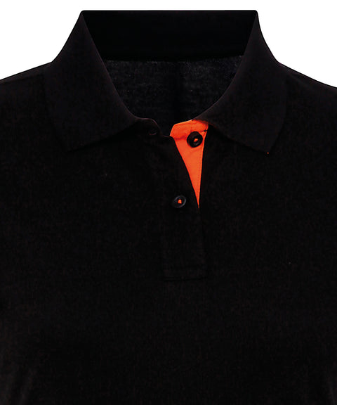 Women's contrast polo