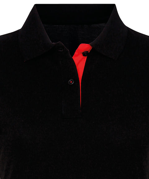 Women's contrast polo