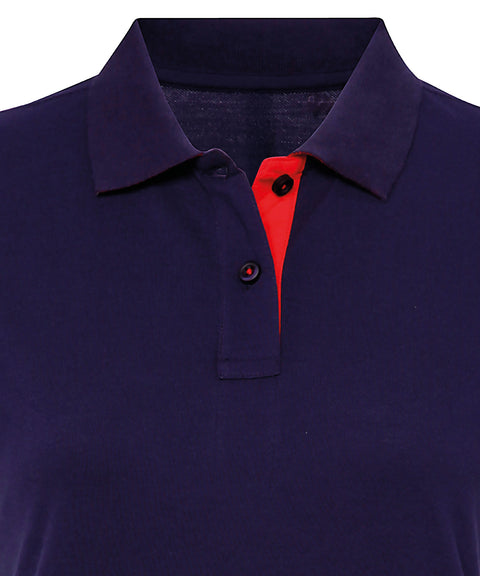 Women's contrast polo