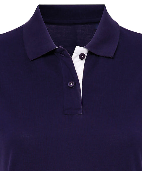 Women's contrast polo