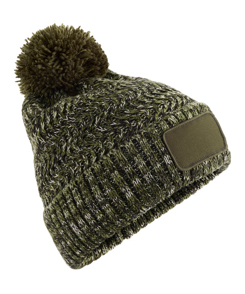 Ramble patch pom-pom beanie