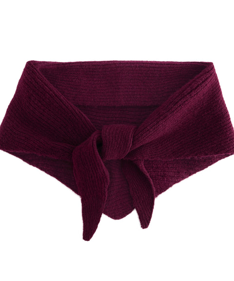 Knitted triangle scarf