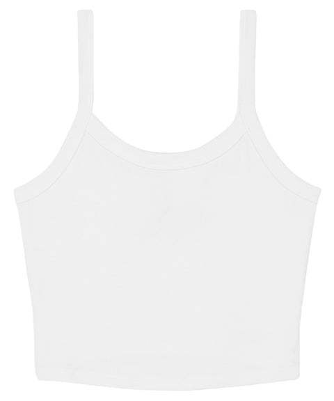 Women’s micro rib spaghetti strap tank
