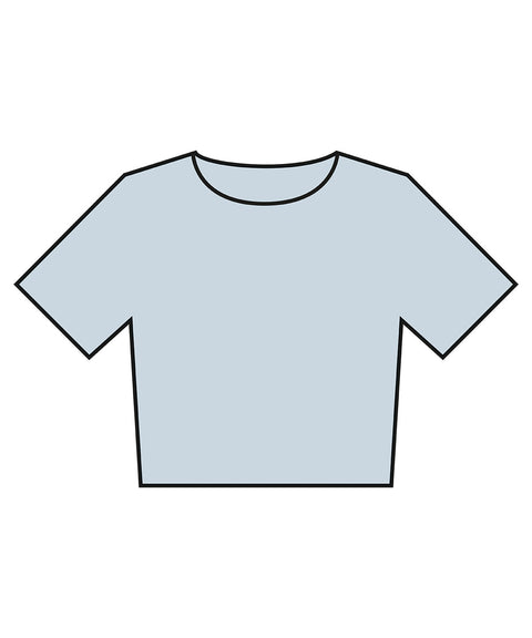 Women’s heavyweight washed cropped tee
