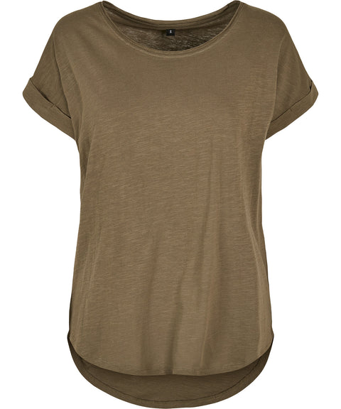 Women's long slub tee