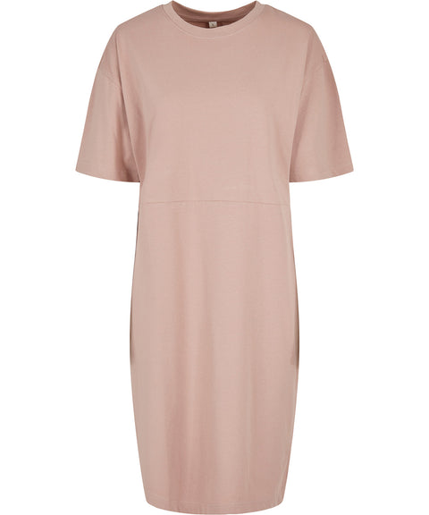 Women's organic oversized slit tee dress