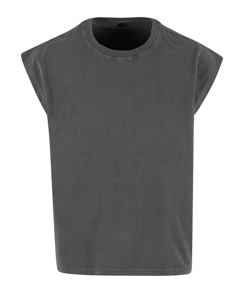 Vintage cropped heavy sleeveless tee