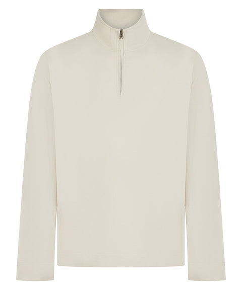 Premium piqué 1/4-zip top