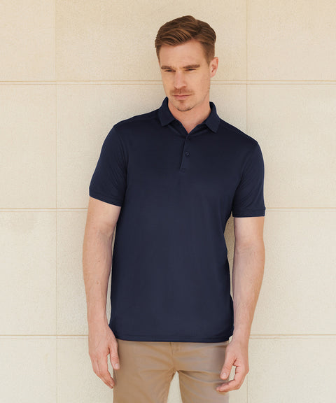 Stretch polo shirt with wicking finish (slim fit)
