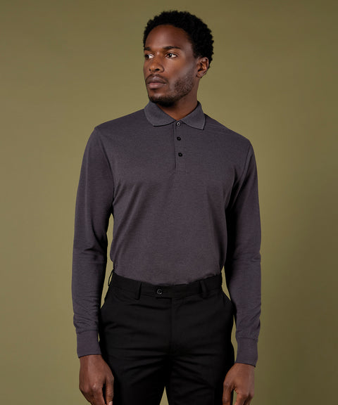 Piqué polo long-sleeved (classic fit)