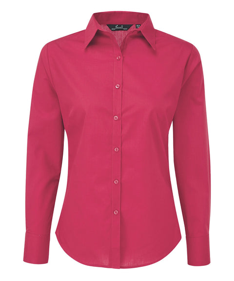 Women's poplin long sleeve blouse