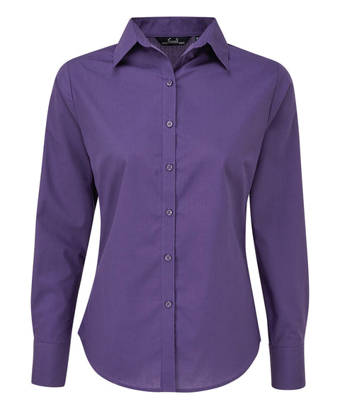 Women's poplin long sleeve blouse