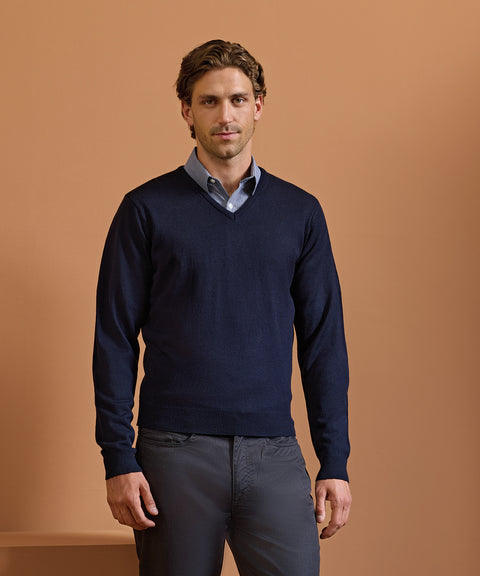 'Essential' acrylic v-neck sweater