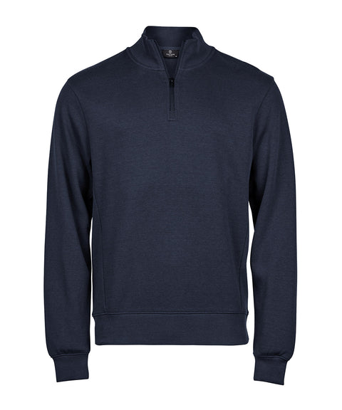 Ribbed interlock half-zip (5506)