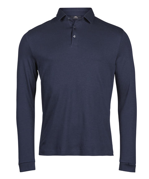 Pima cotton long-sleeve polo (1442)