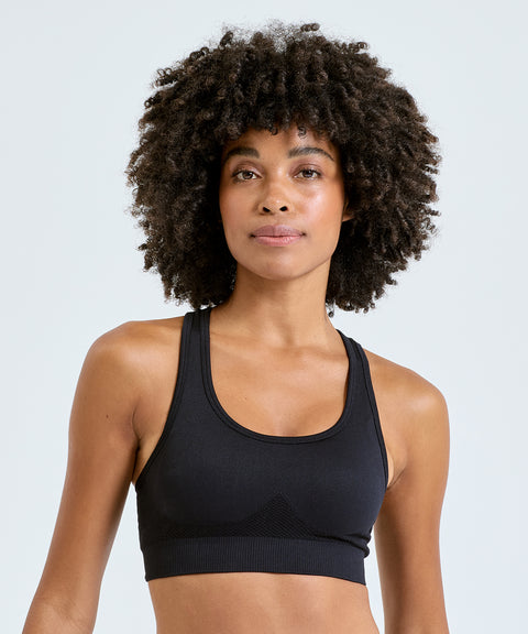 "Tridri® seamless "3D fit" multi-sport sculpt solid colour bra"