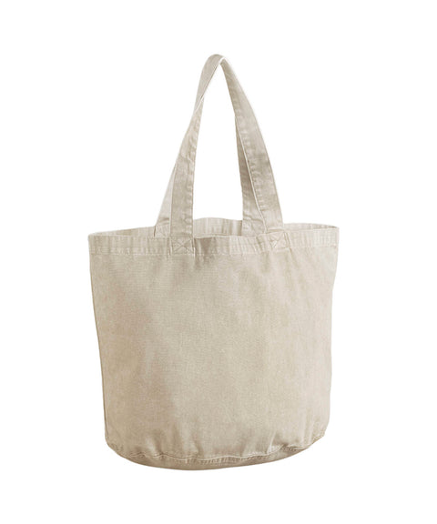 Garment-dyed shopper