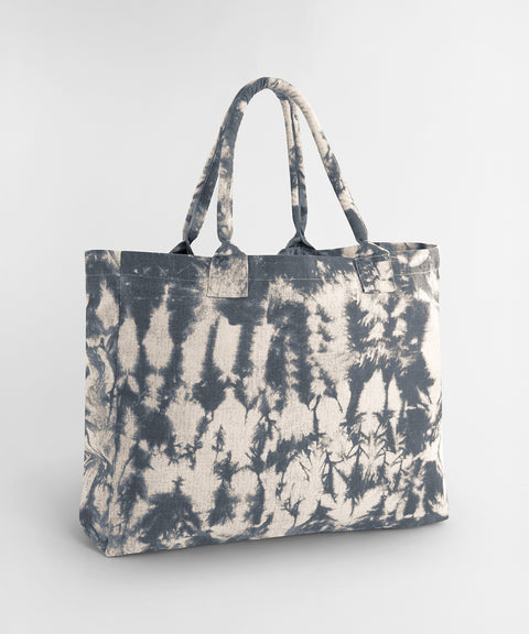 Tie-dye canvas tote bag
