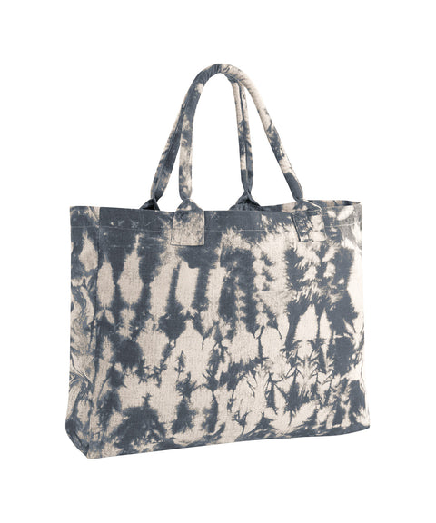 Tie-dye canvas tote bag