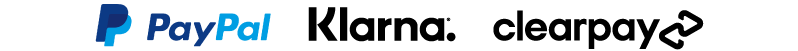 PayPal, Klarna and Clearpay payment options